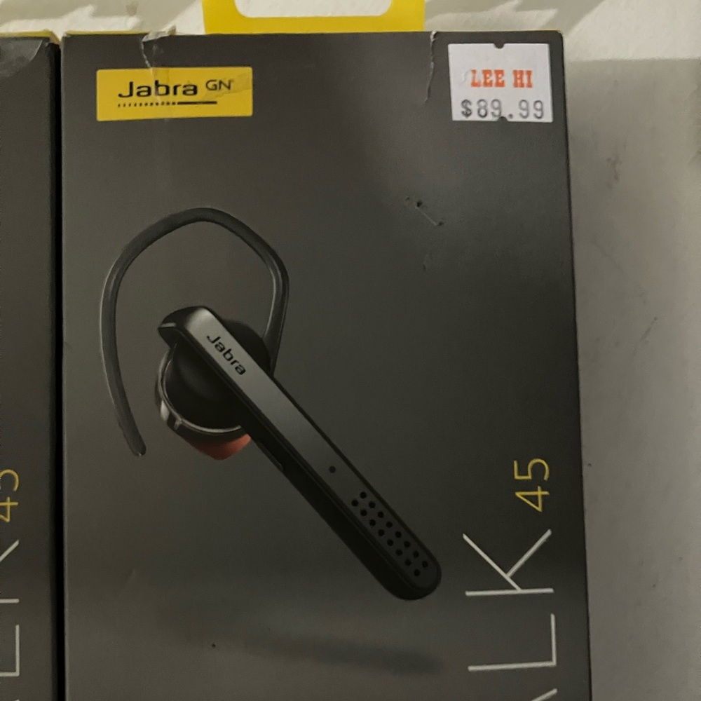 Jabra Talk 45 Bluetooth Headsets High Definition Dual Mic Noise Cancellation